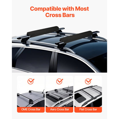 THRRP-005 - Durable Roof Rack Pads for Kayaks & Surfboards, Easy Install