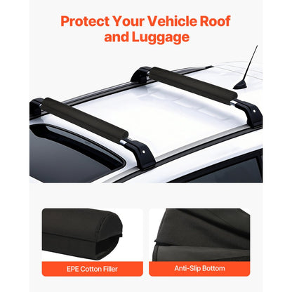 THRRP-005 - Durable Roof Rack Pads for Kayaks & Surfboards, Easy Install