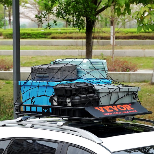 010758269370 - Durable 46"x36" Roof Rack Cargo Basket for SUVs & Trucks