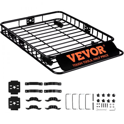 010758269370 - Durable 46"x36" Roof Rack Cargo Basket for SUVs & Trucks
