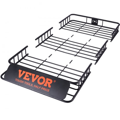 010648819336 - 64" Metal Roof Rack Cargo Basket with 200 lbs Capacity