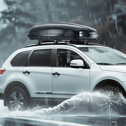WP3001 - 165 lbs Rooftop Cargo Box - Durable ABS for SUV Travel