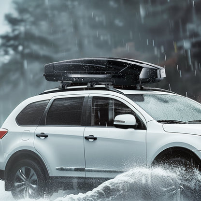 WP3027 - Durable 18 Cu Ft ABS Rooftop Cargo Box for SUVs & Cars