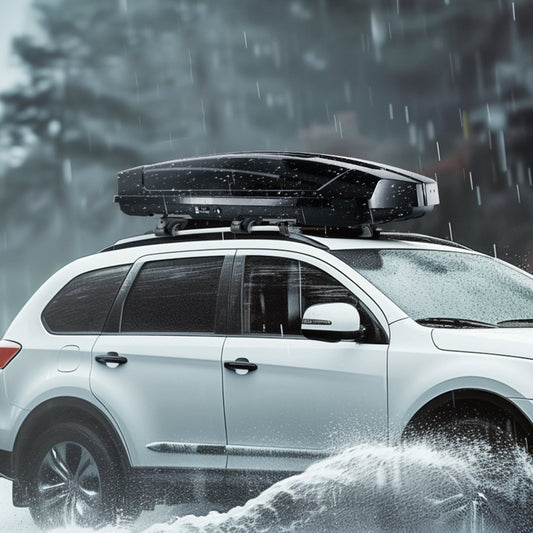 WP3027 - Durable 18 Cu Ft ABS Rooftop Cargo Box for SUVs & Cars