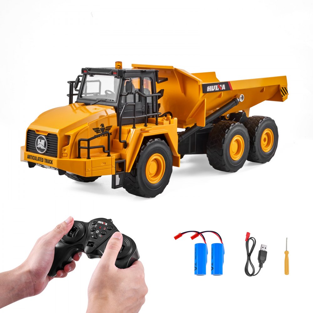 1553 - Remote-Controlled 1:18 Dump Truck with Sound & Light Effects