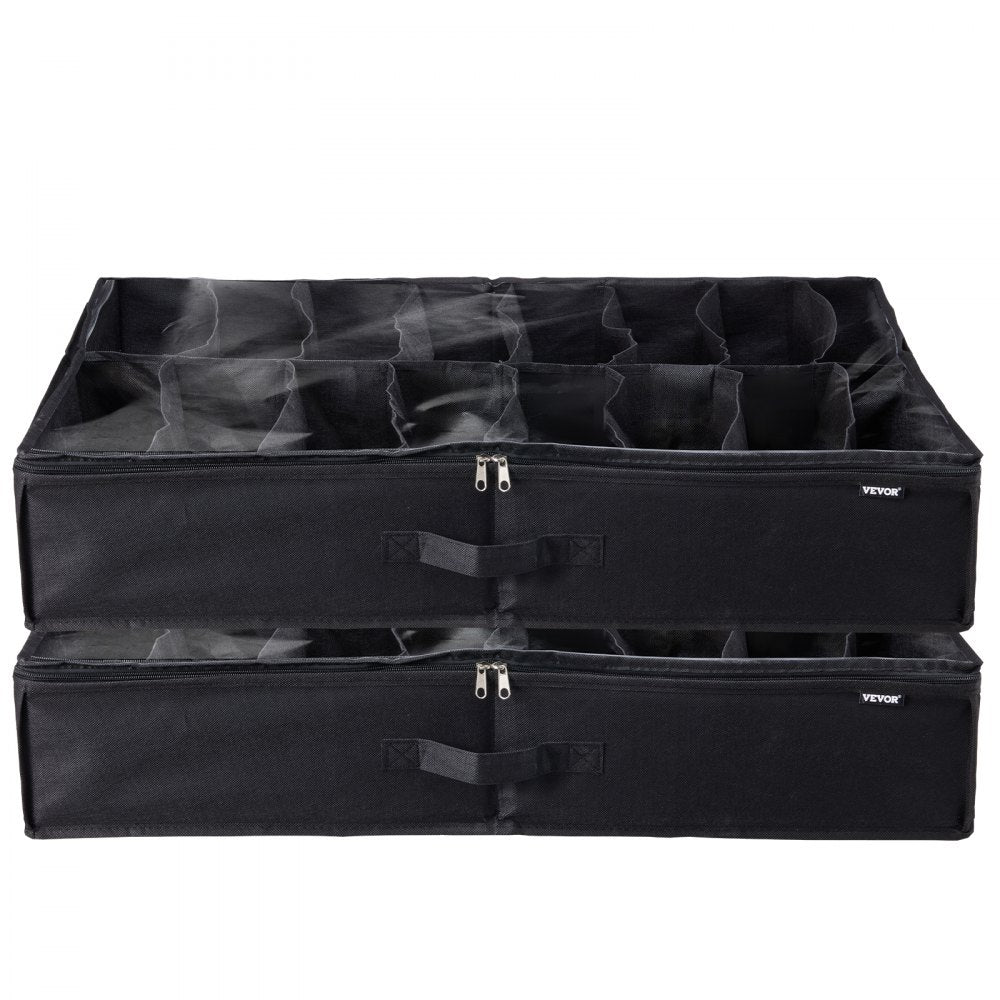 SUB-01 - Foldable Under Bed Shoe Organizer, 32 Pairs, PVC Cover
