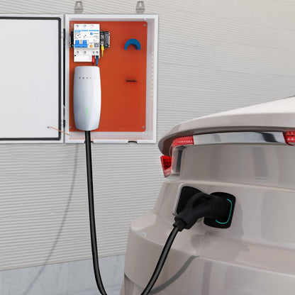 BOX-70x50x25 - Carbon Steel EV Charger Box with Lock & Air Outlets