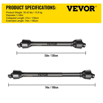 T4-BⅢP*1300mm*4.05.05B*4.05.A35 - 51"-74" Steel PTO Drive Shaft for Tractors