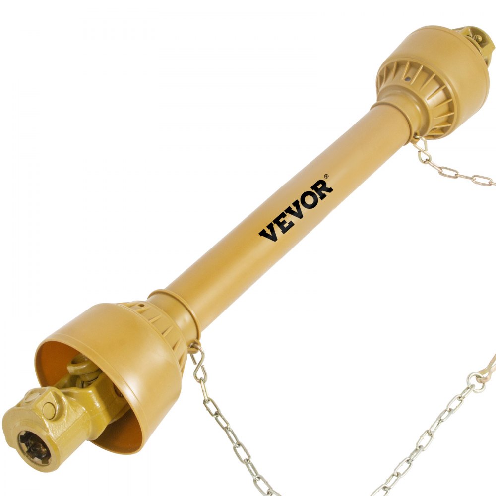 T4-YⅢP*1000mm*4.05.05B*4.05.05B - 1-3/8" Steel PTO Drive Shaft, 39"-55" Adjustable Length