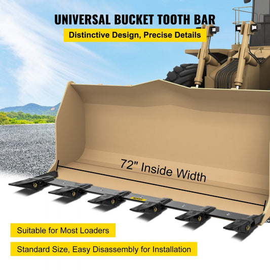 CDZTSWJC-60 - 60'' Q345 Steel Bucket Tooth Bar for Loaders