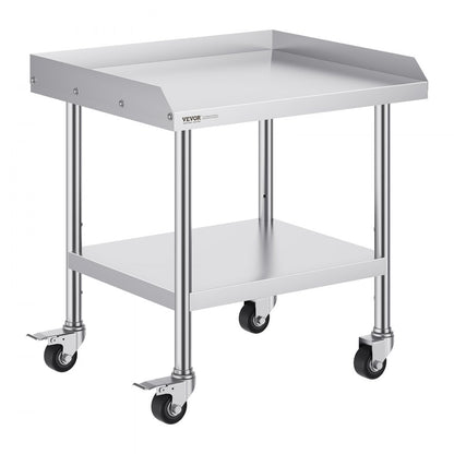 SKT710*610J - 24x28 Inch Stainless Steel Work Table with Wheels for Easy Mobility