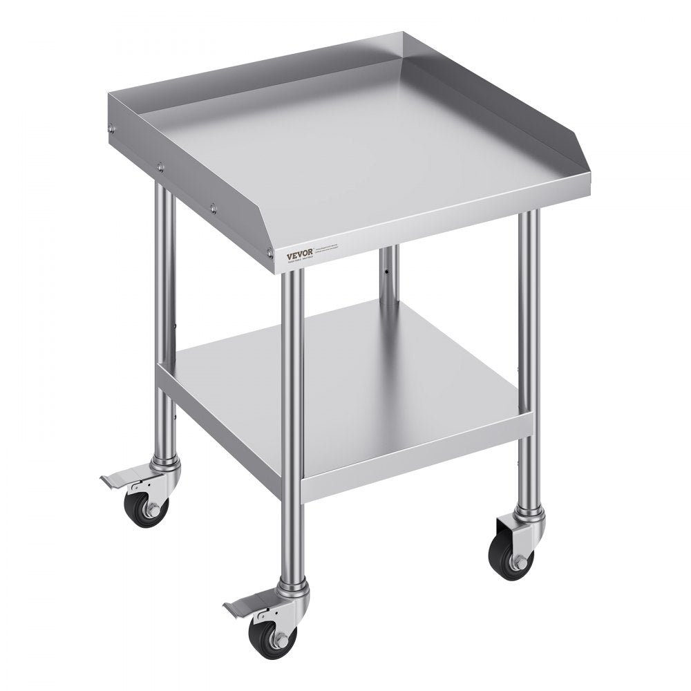 SKT610*610J - 24" Stainless Steel Work Table with Wheels for Food Prep