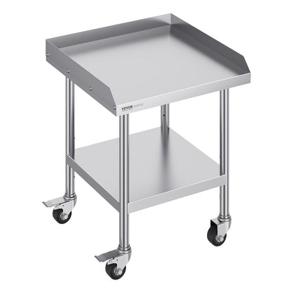 SKT610*610J - 24" Stainless Steel Work Table with Wheels for Food Prep