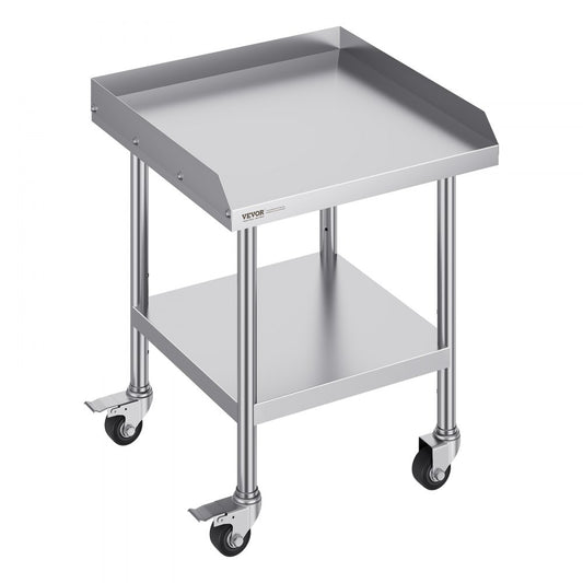 SKT610*610J - 24" Stainless Steel Work Table with Wheels for Food Prep