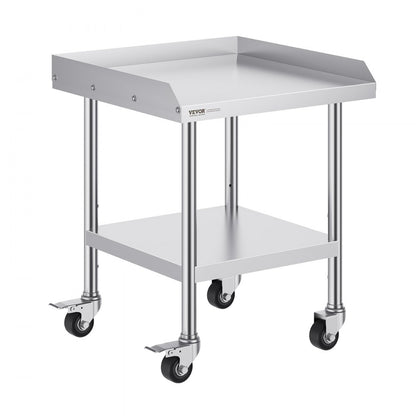 SKT610*610J - 24" Stainless Steel Work Table with Wheels for Food Prep