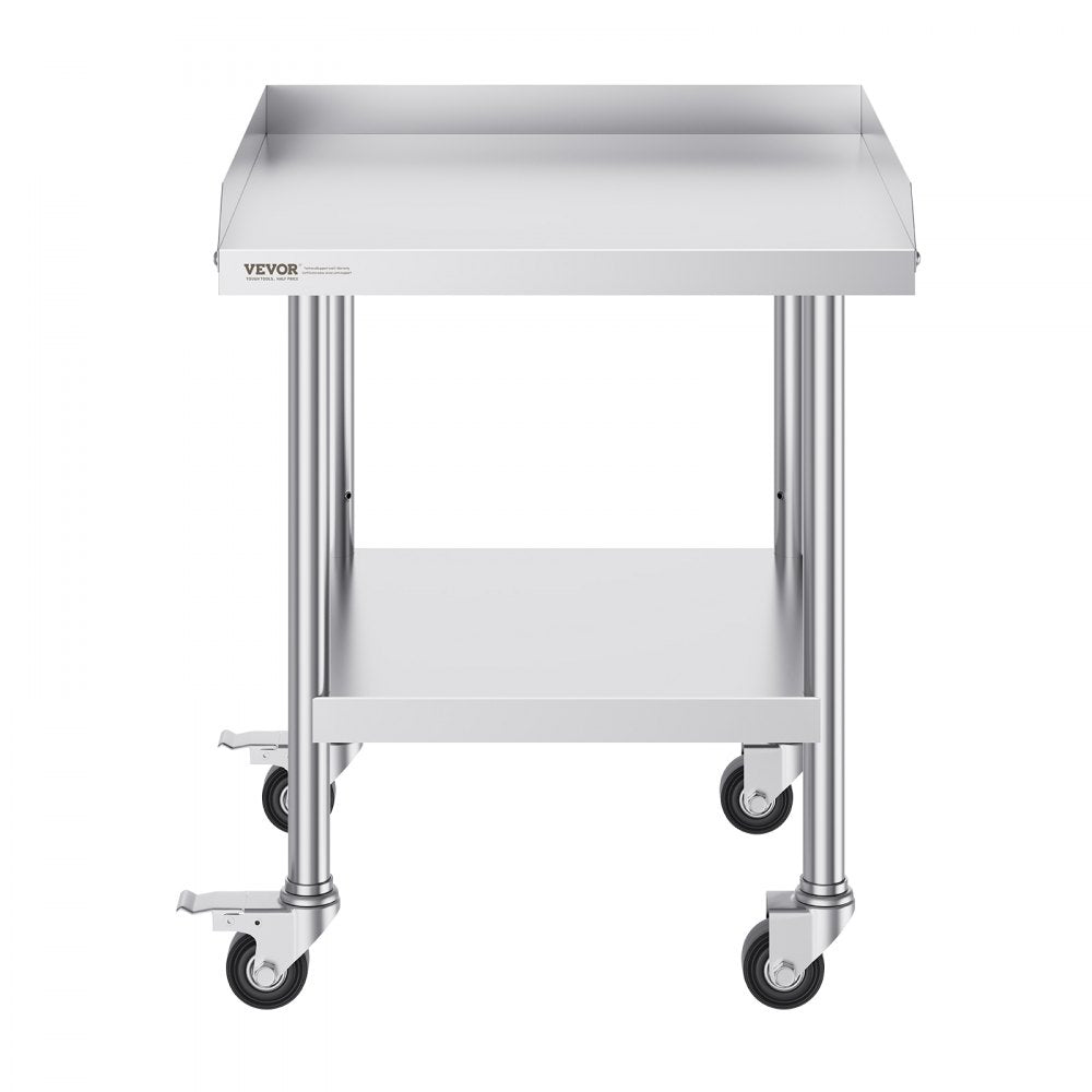SKT610*610J - 24" Stainless Steel Work Table with Wheels for Food Prep