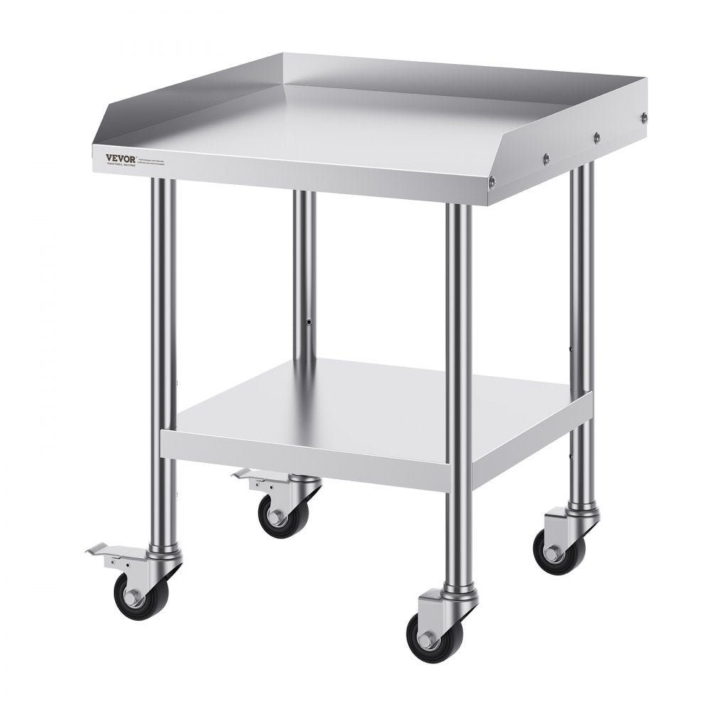 SKT610*610J - 24" Stainless Steel Work Table with Wheels for Food Prep