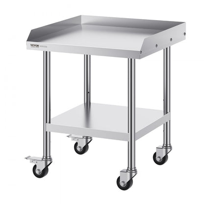 SKT610*610J - 24" Stainless Steel Work Table with Wheels for Food Prep