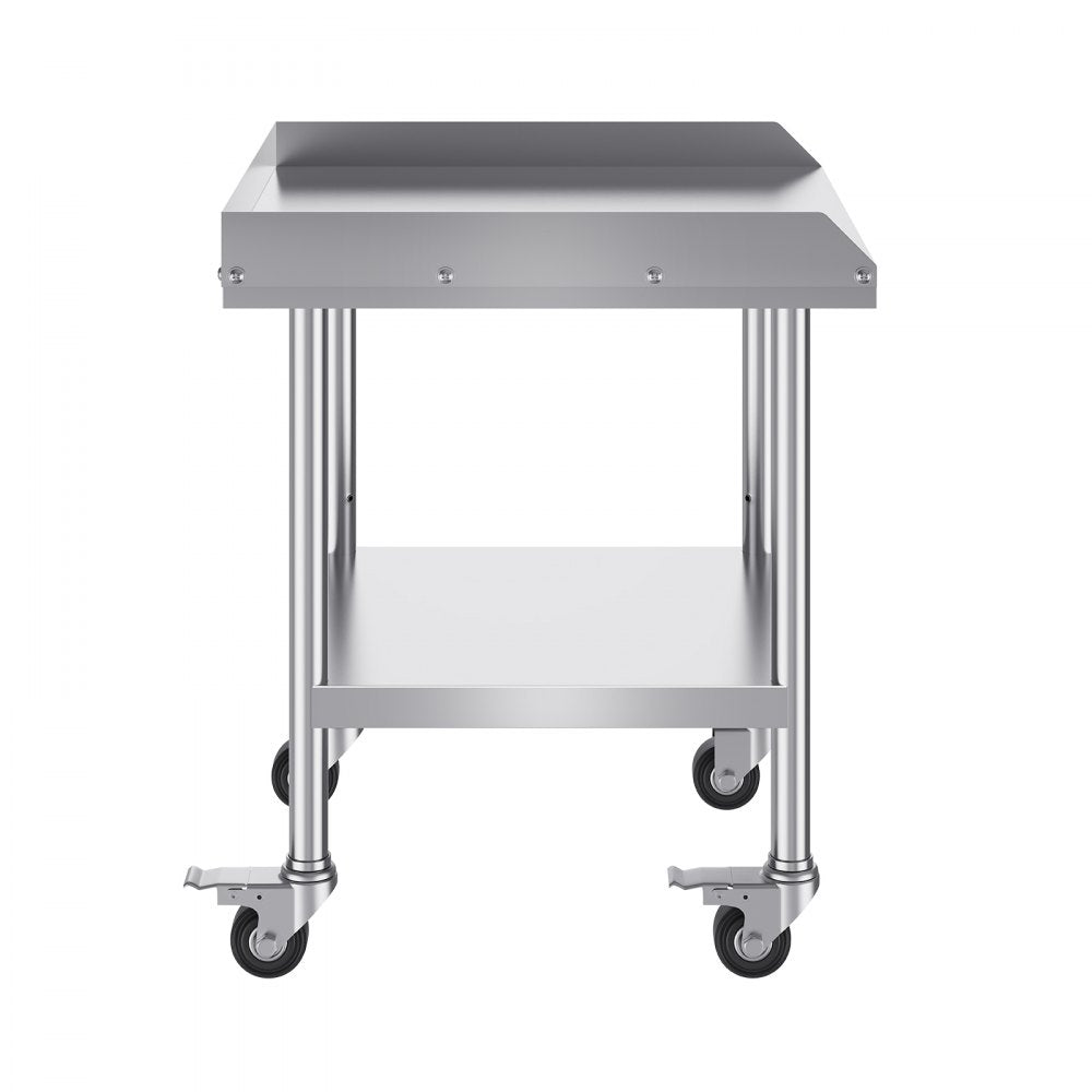 SKT610*610J - 24" Stainless Steel Work Table with Wheels for Food Prep