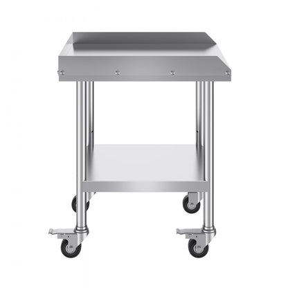 SKT610*610J - 24" Stainless Steel Work Table with Wheels for Food Prep