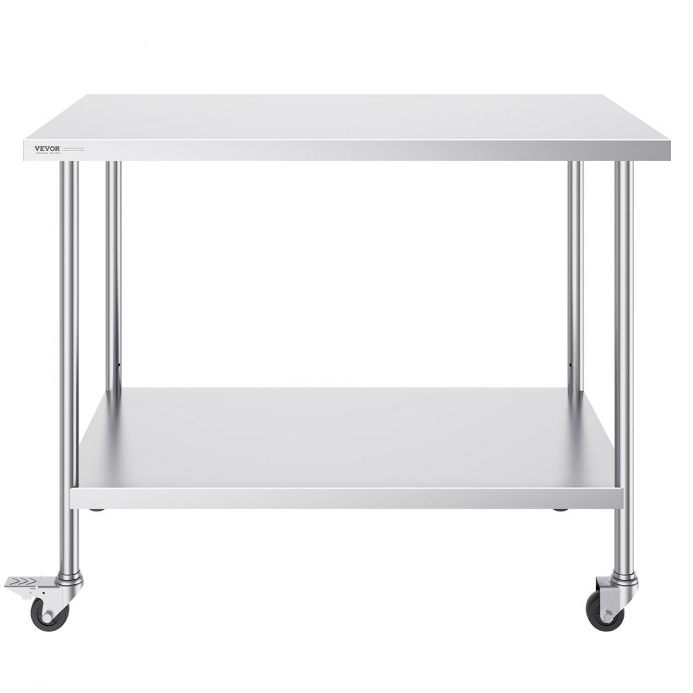 HETG-30*60 - Heavy Duty 30x60 Stainless Steel Work Table with Wheels