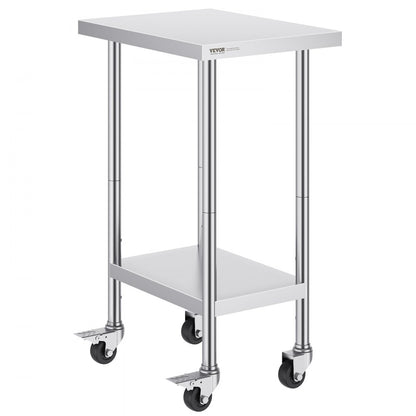 HETG-24*18 - 24" x 18" Adjustable Stainless Steel Work Table for Kitchens