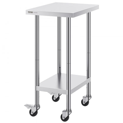 HETG-24*18 - 24" x 18" Adjustable Stainless Steel Work Table for Kitchens