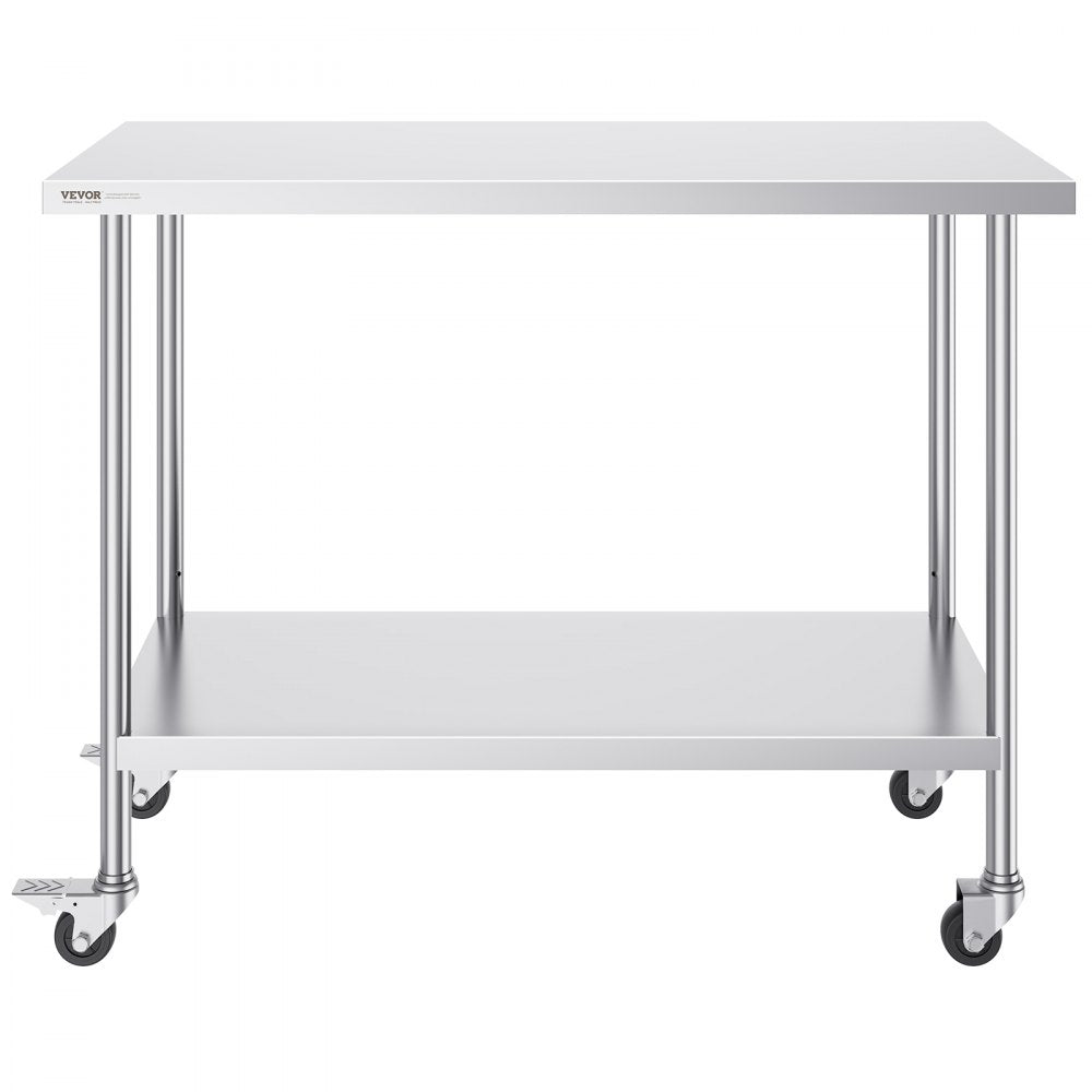 HETG-24*48 - 24"x48" Stainless Steel Work Table with Adjustable Height