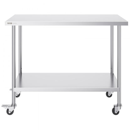 HETG-24*48 - 24"x48" Stainless Steel Work Table with Adjustable Height
