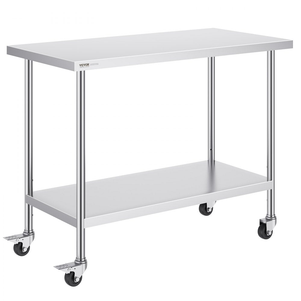 HETG-24*48 - 24"x48" Stainless Steel Work Table with Adjustable Height