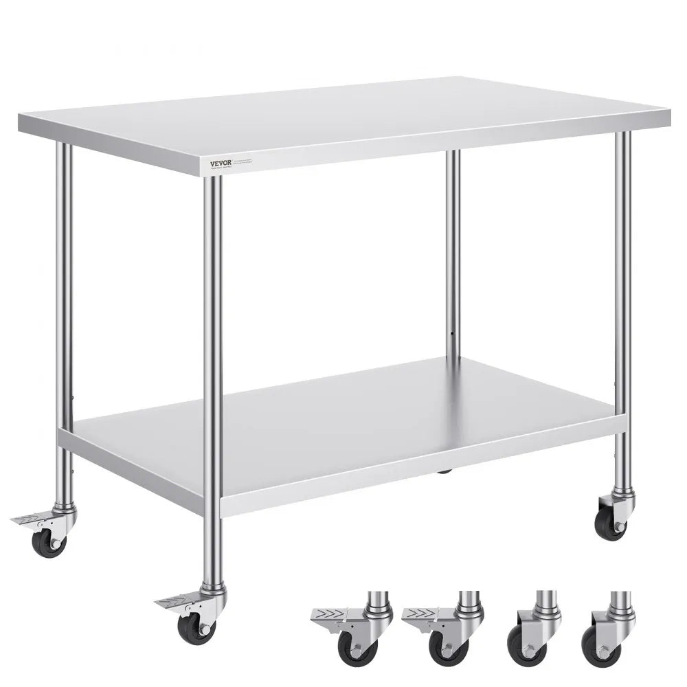 HETG-30*48 - 30" x 48" Stainless Steel Commercial Kitchen Work Table