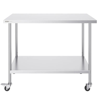 HETG-30*48 - 30" x 48" Stainless Steel Commercial Kitchen Work Table