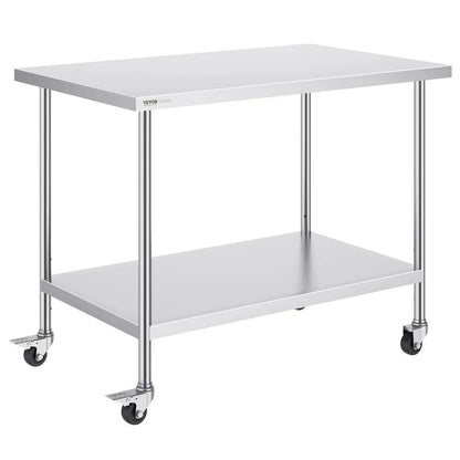 HETG-30*48 - 30" x 48" Stainless Steel Commercial Kitchen Work Table