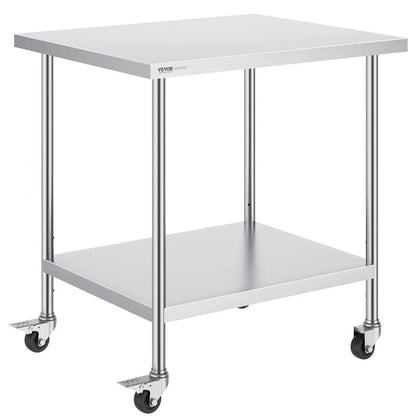 HETG-30*36 - Durable 30x36 Stainless Steel Work Table with Adjustable Height