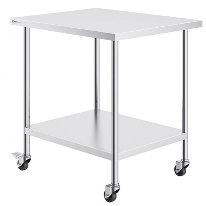 HETG-30*36 - Durable 30x36 Stainless Steel Work Table with Adjustable Height