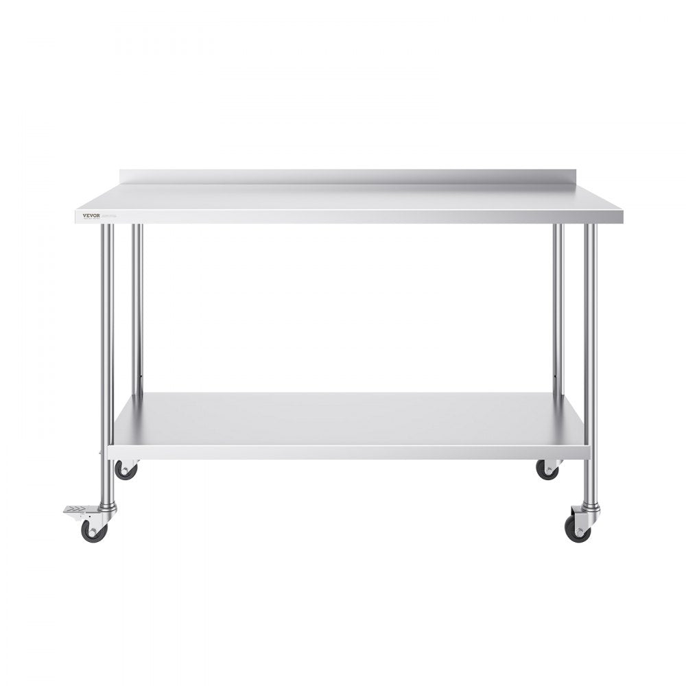 HETG-24*60-L - 24"x60" Adjustable Height Stainless Steel Work Table
