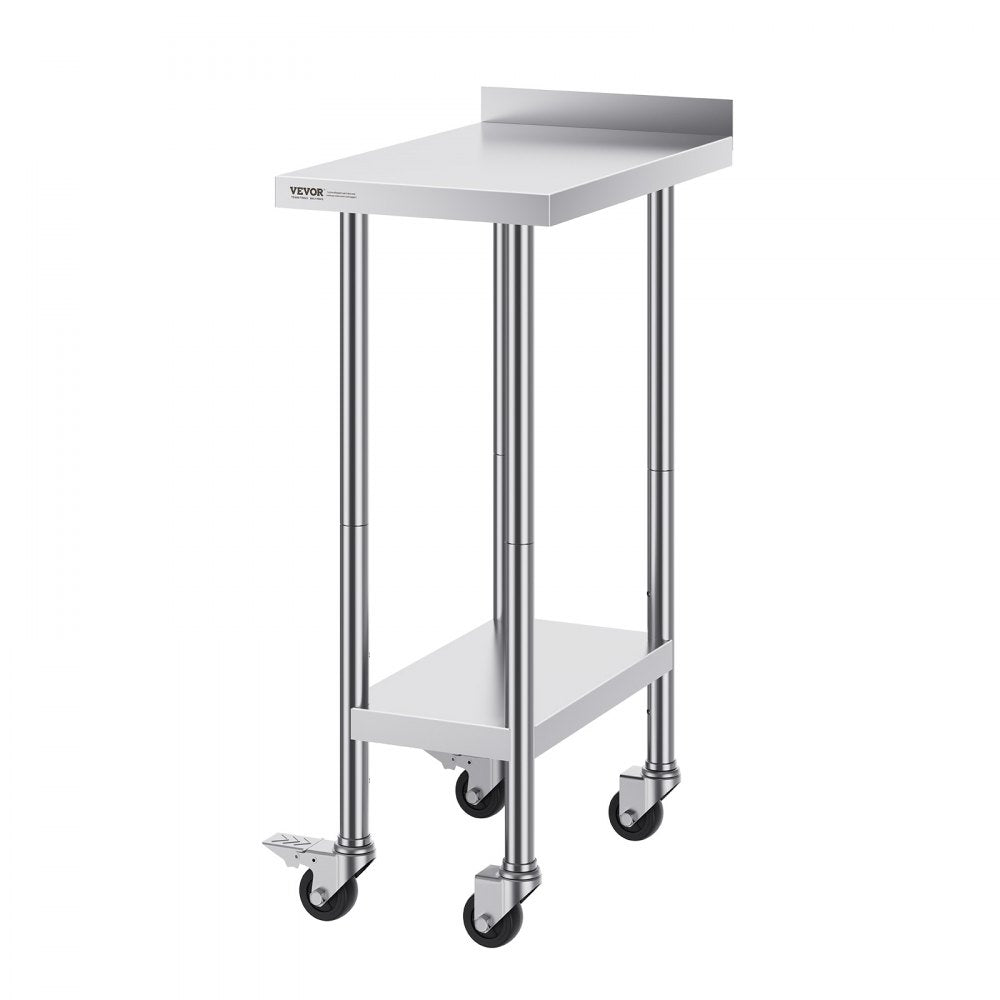 HETG-24*15-L - Heavy-Duty Stainless Steel Work Table with Adjustable Height