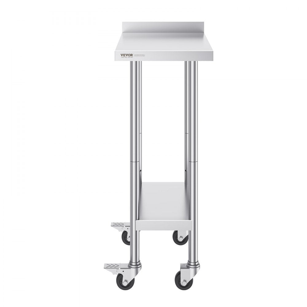 HETG-24*15-L - Heavy-Duty Stainless Steel Work Table with Adjustable Height