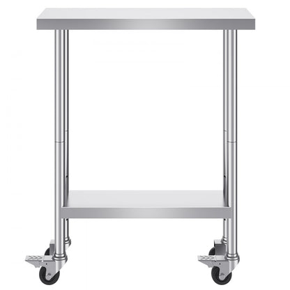 HETG-30*12 - 30x12 Inch Adjustable Stainless Steel Kitchen Work Table