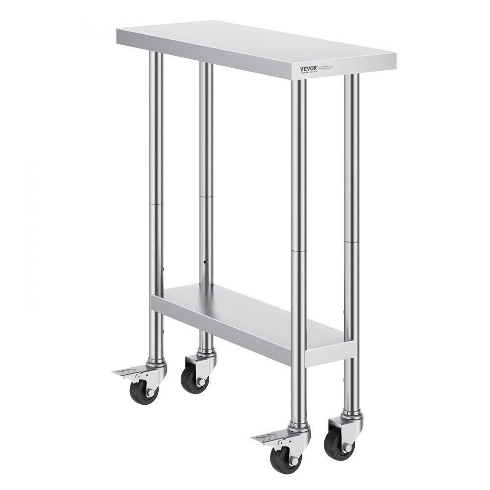 HETG-30*12 - 30x12 Inch Adjustable Stainless Steel Kitchen Work Table