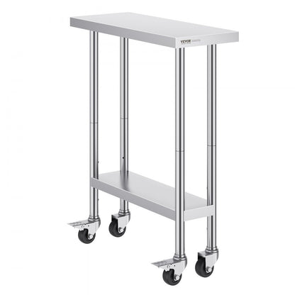 HETG-30*12 - 30x12 Inch Adjustable Stainless Steel Kitchen Work Table