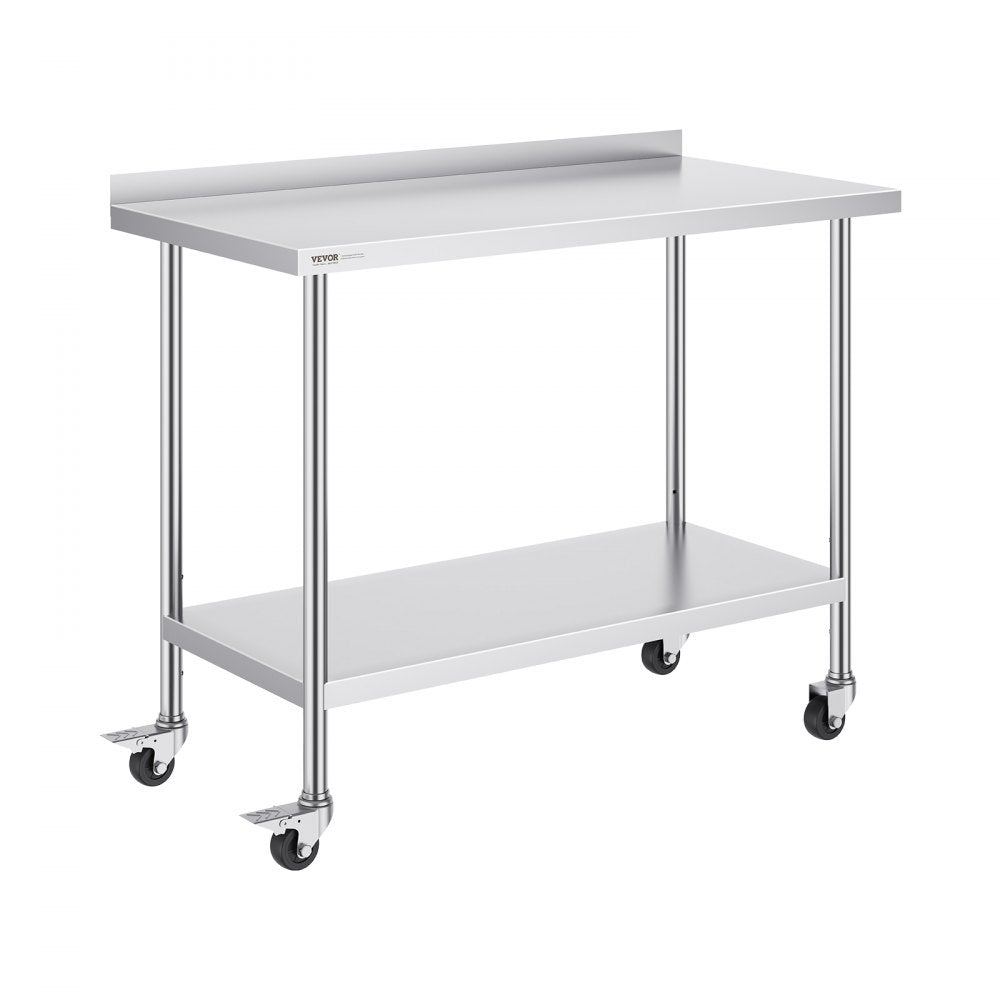 HETG-24*48-L - 24x48 Inch Stainless Steel Work Table, Adjustable Height