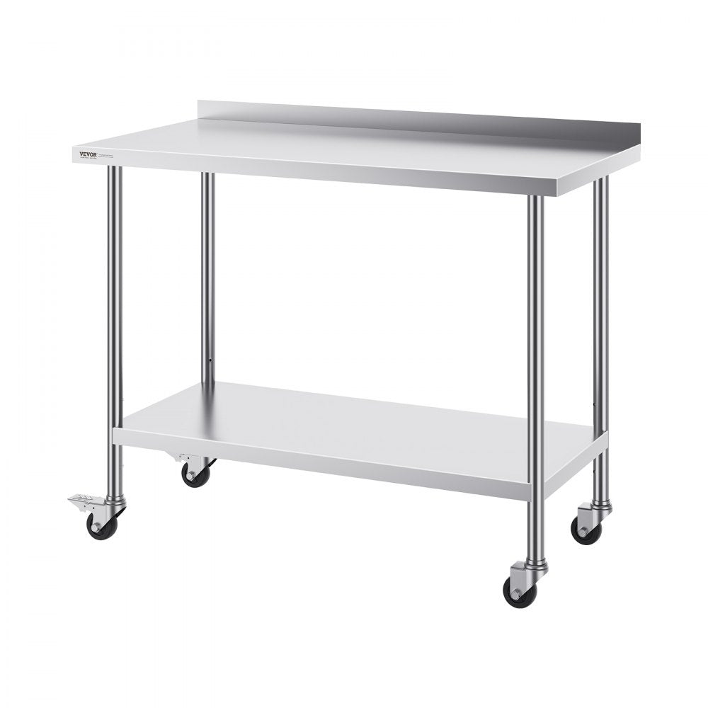 HETG-24*48-L - 24x48 Inch Stainless Steel Work Table, Adjustable Height