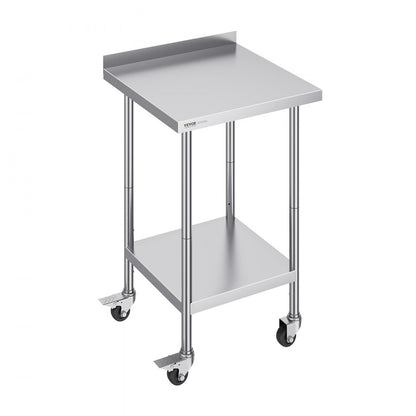 HETG-24*24-L - 24" Stainless Steel Work Table for Food Prep & Storage