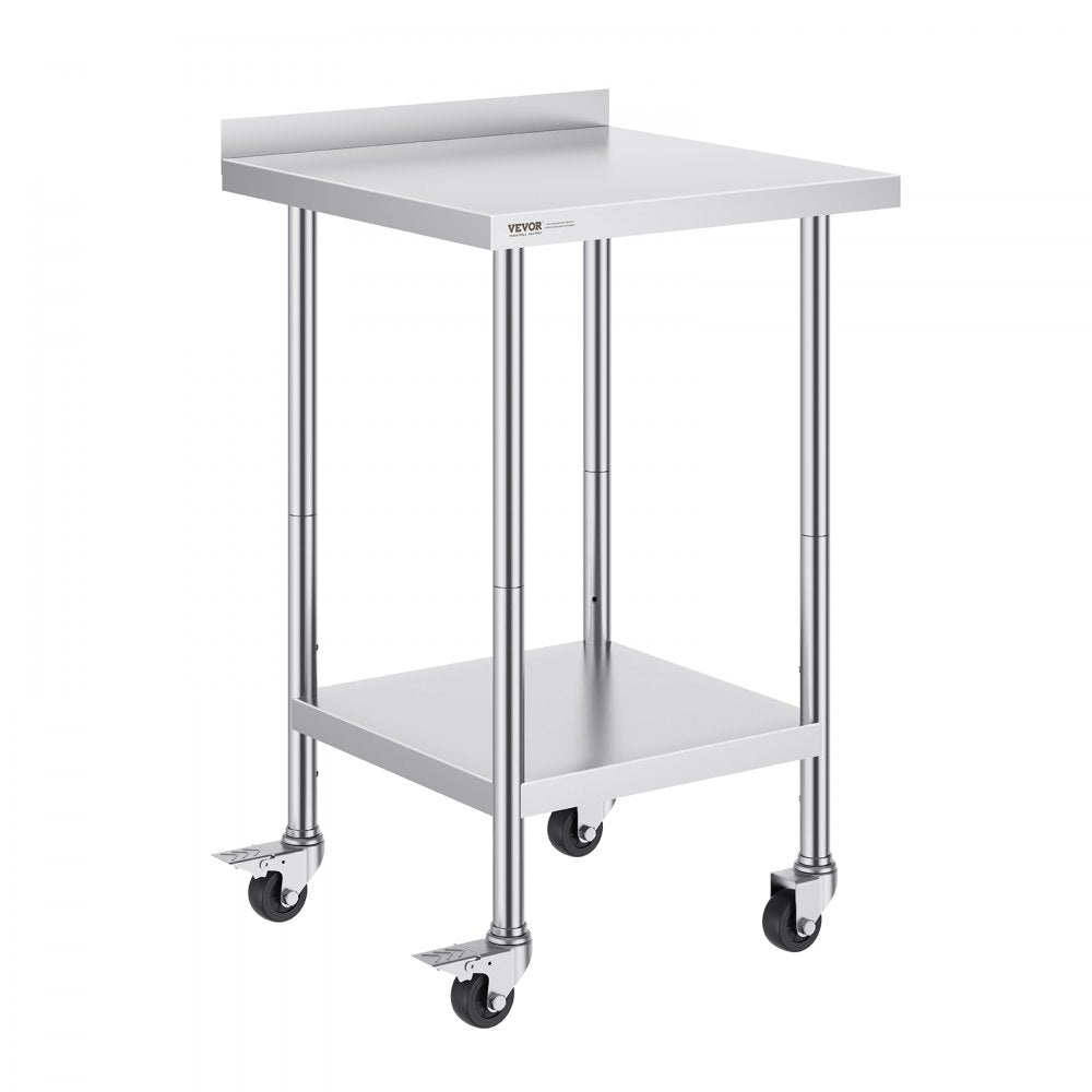 HETG-24*24-L - 24" Stainless Steel Work Table for Food Prep & Storage