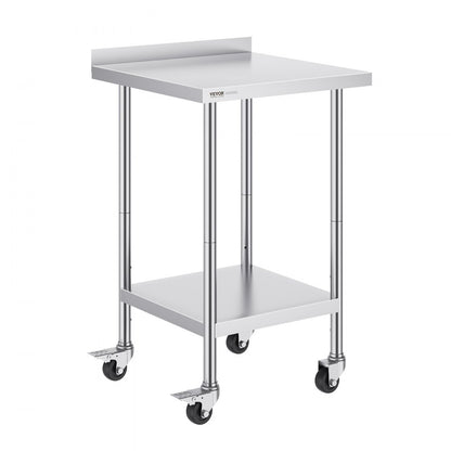 HETG-24*24-L - 24" Stainless Steel Work Table for Food Prep & Storage