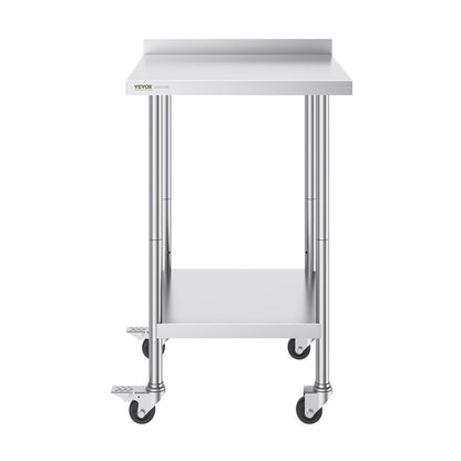 HETG-24*24-L - 24" Stainless Steel Work Table for Food Prep & Storage