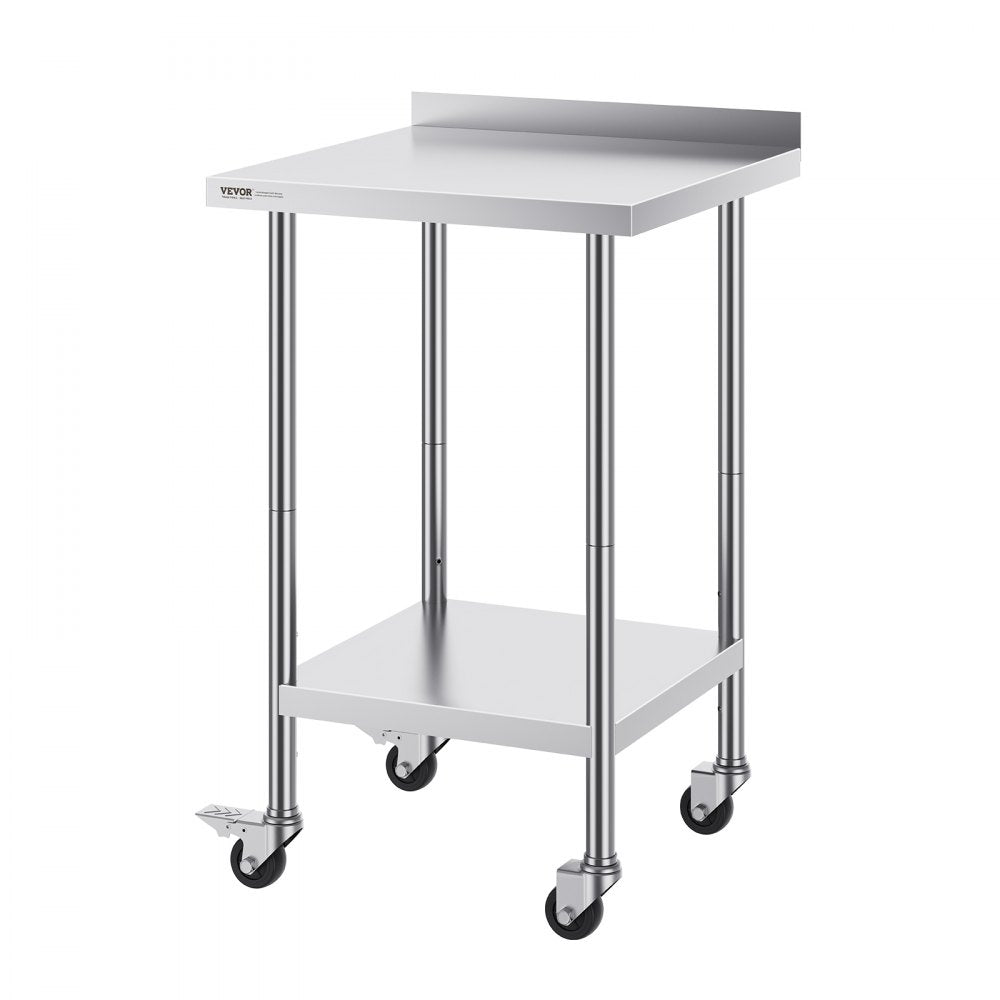 HETG-24*24-L - 24" Stainless Steel Work Table for Food Prep & Storage