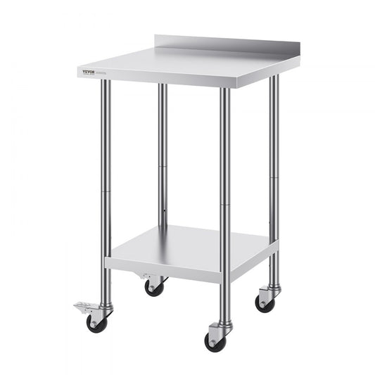 HETG-24*24-L - 24" Stainless Steel Work Table for Food Prep & Storage