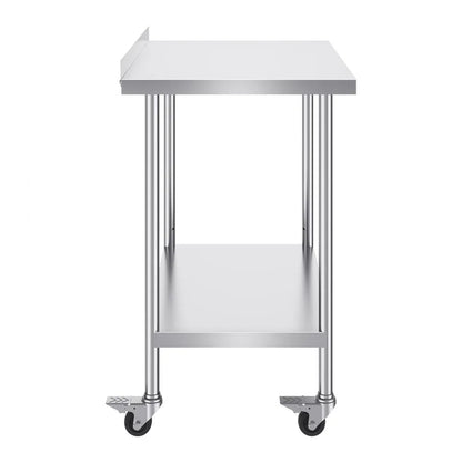HETG-24*36-L - Adjustable Height Stainless Steel Work Table with Shelf